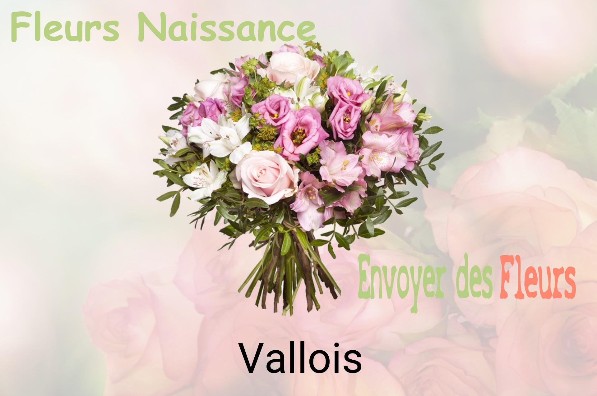 Bouquet de fleurs de naissance livré à Vallois
